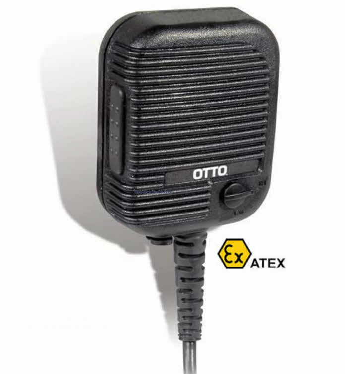 OTTO V2-10375-S Speaker Mic for MTP850EX - Intrinsically Safe